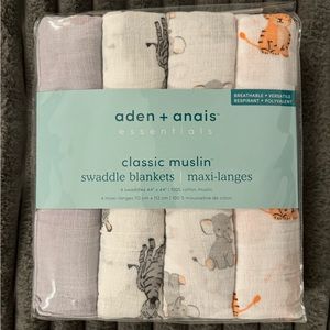 Aden + Anais muslin swaddle 4pk - NEW